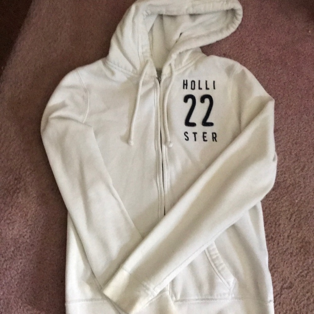 White Hollister Hoodie